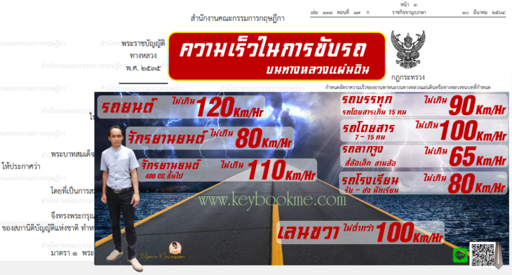 ความเร็วในการขับรถบนถนน