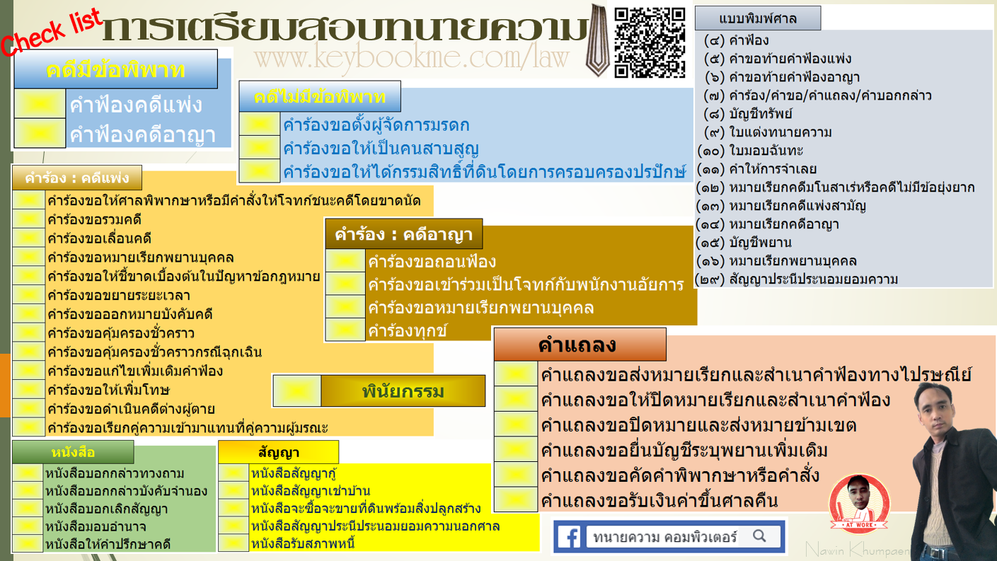 CheckList-สอบทนายความ