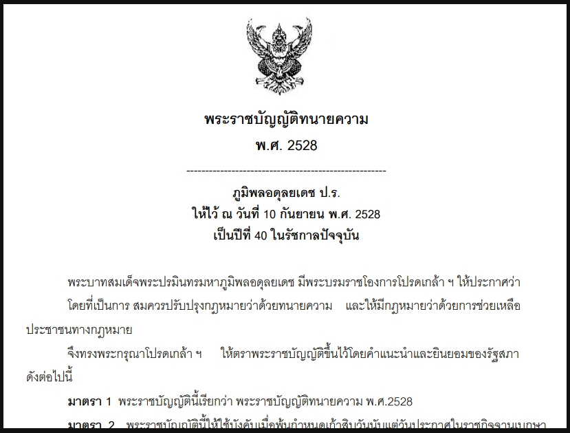 พระราชบัญญัติทนายความ พ.ศ. 2528