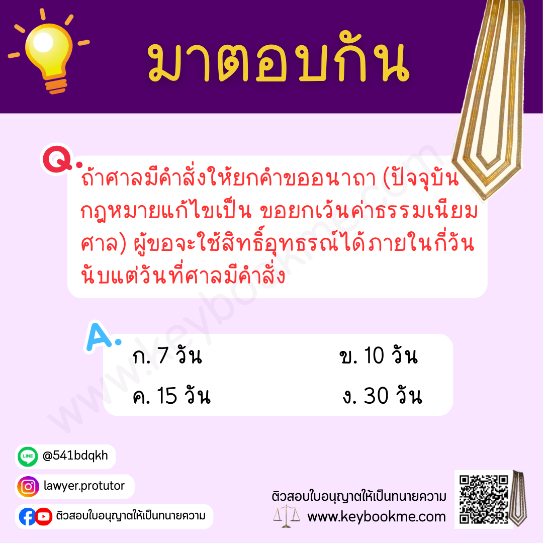 ถ้าศาลมีคำสั่งให้ยกคำขออนาถา ผู้ขอจะใช้สิทธิ์อุทธรณ์ได้ภายในกี่วัน